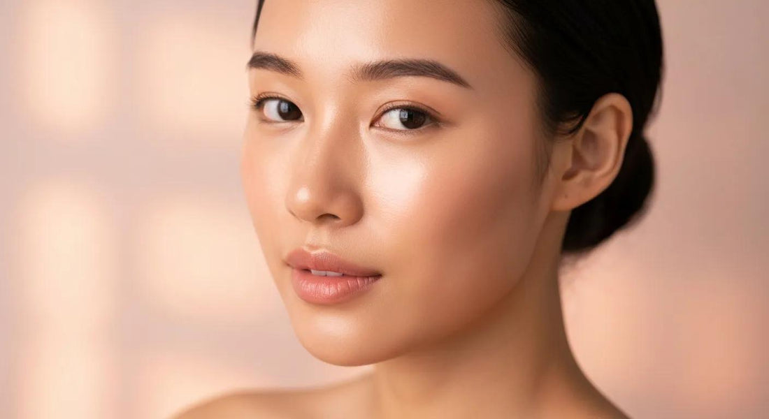 Close-up of radiant skin after using tallow skincare